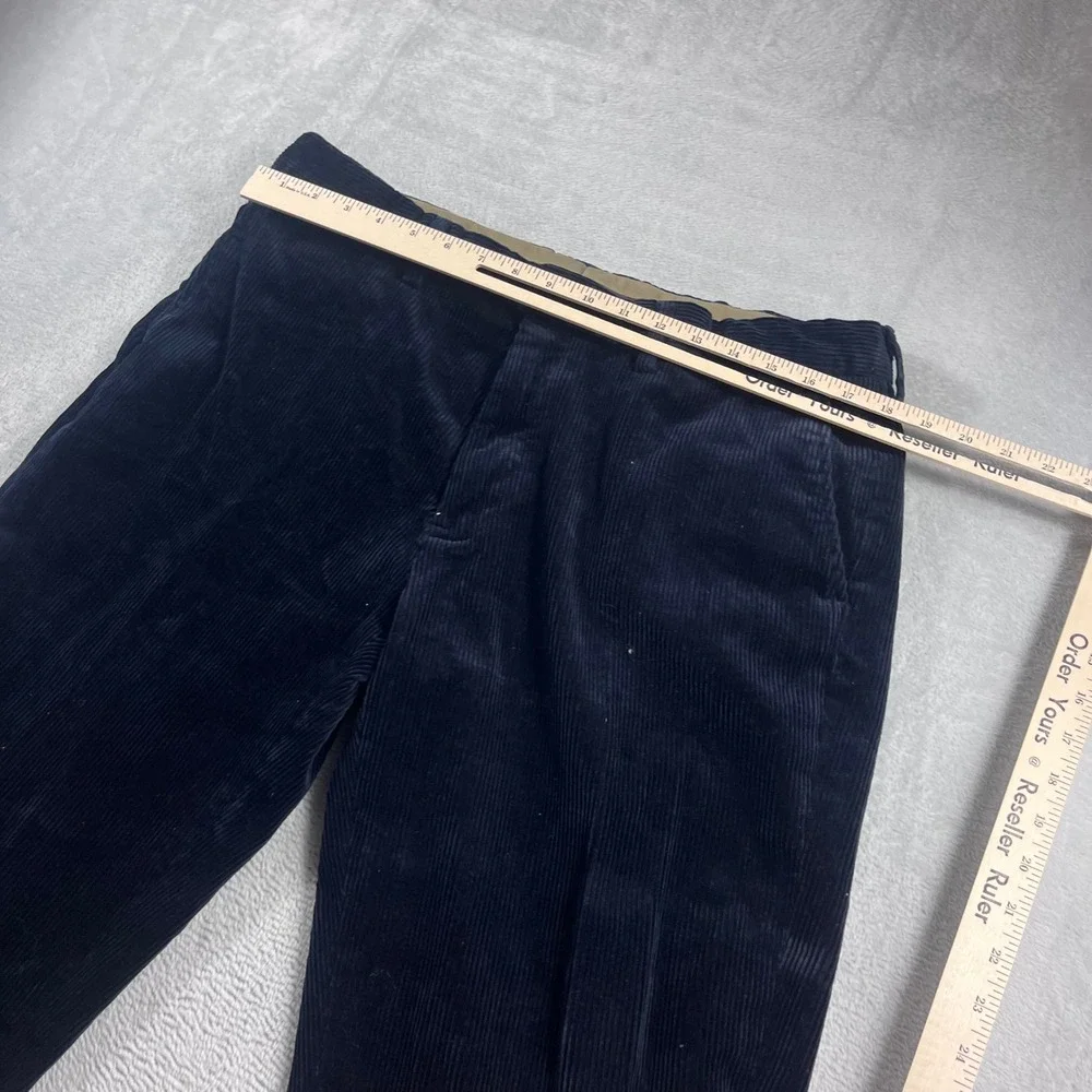 Polo Ralph Lauren Preston Pant Mens 38x32 Navy Blue Corduroy Straight Trousers